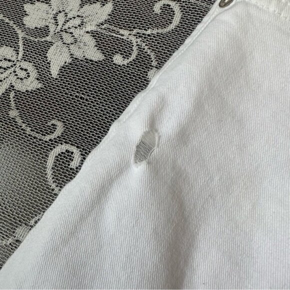 Adriano Goldschmied  The Saige High Rise Wide Leg Crop in White Sz 27 - Picture 6 of 13